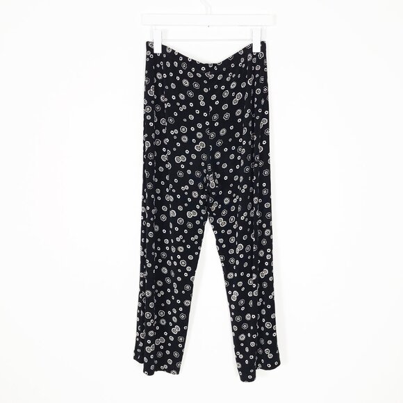 Coldwater Creek Black & White Floral Pants - Picture 6 of 7